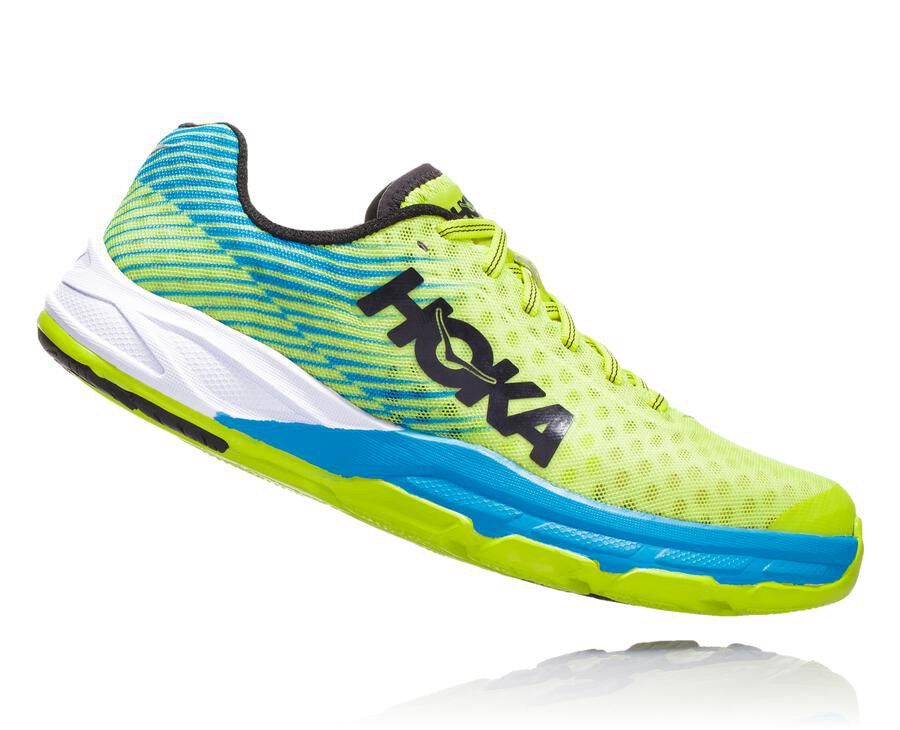 Hoka One One Tenisky Damske Zelene/Modre - EVO Carbon Rocket - 51364-WHRS